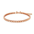 AirbnbGold 14K Milgrain Square Ball Chain Bracelet NPB40204