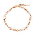 BnbGold 14K Cubic Fish Hollow Earring Chain Bracelet NPB40207