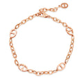 AirbnbGold 14K stud hoop chain bracelet NPB40209