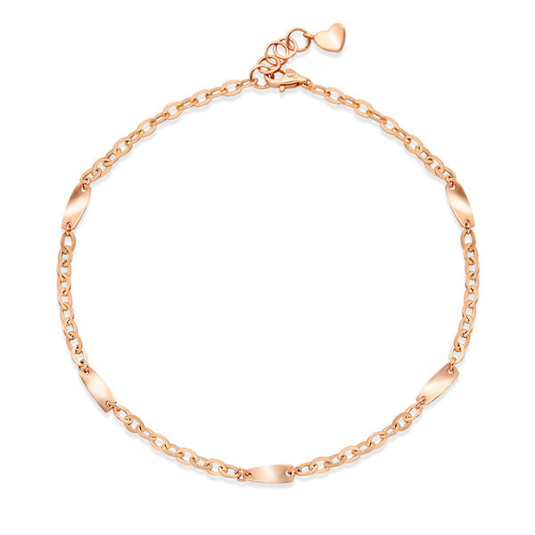 AirbnbGold 18K Wave Stick Moogul Chain Bracelet NPA40213