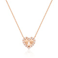 BNB Gold 14K Cut Point Heart Chain Necklace MNN40227