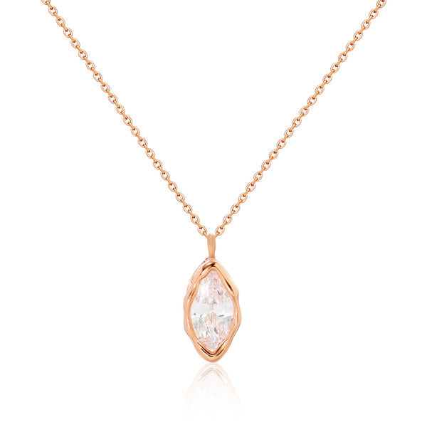 BnBGold 14K engraved boldstone chain necklace MNN40228