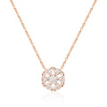 BnbGold 18K Snowflake Cubic Chain Necklace MNN40242