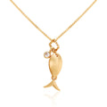BnbGold 18K Simple Fish Cubic Pendant JNN40613