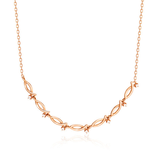 B&B Gold 14K Cubic Fish Chain Necklace SNN40600