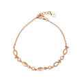 AirbnbGold 14K Cubic Points Fish Chain Bracelet SNB40605