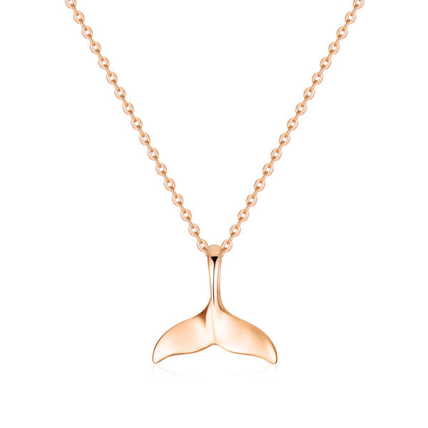 BNBGold 14K Volume Lucky Whale Tail Chain Necklace L NPN40776