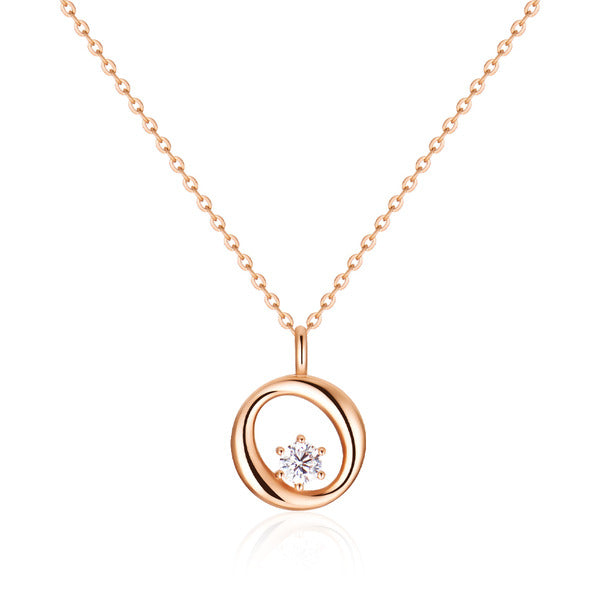 B&B Gold 14K Volume Circlet Cubic Chain Necklace NPN40779