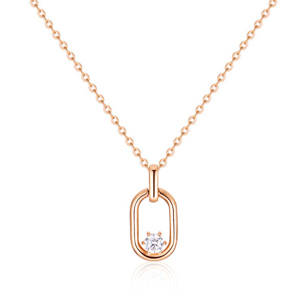 AirbnbGold 14K Volume Oval Ring Diamond Chain NPN40780