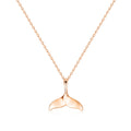 B&B Gold (May Best) 18K Volume Lucky Whale Tail Chain Necklace M NPN40775