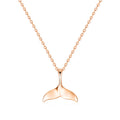B&B Gold 18K Volume Lucky Whale Tail Chain Necklace L NPN40776