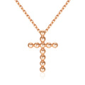 AirbnbGold 14K Round Unit Cross Pendant L NPP40617