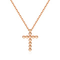 AirbnbGold 14K Round Unit Cross Pendant S NPP40618