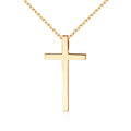 AirbnbGold 14K Simple Minza Cross Pendant L NPP40637