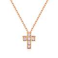 AirbnbGold 18K Square Cubic Cross Pendant S NPP40625