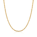 AirbnbGold 18K Glam 2.3mm Twist Italian Chain Necklace IRN40659