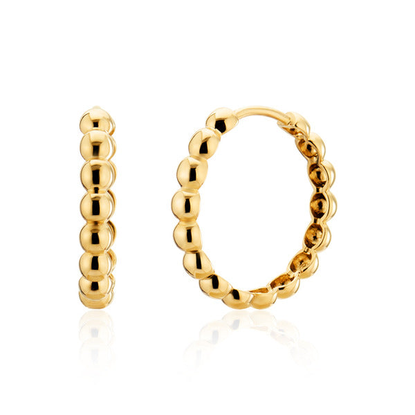 AirbnbGold 18K Volume Candyball OneTouch Earring Pair XL PNE40663