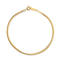 AirbnbGold 14K Glossy 2mm Snake Chain Bracelet IRB40647