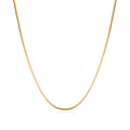 AirbnbGold 14K Glossy 1.2mm Snake Chain Necklace IRN40648