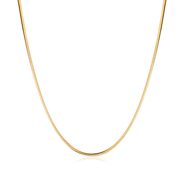 AirbnbGold 5月最佳 14K 光亮 1.4mm 蛇形 链条项链 IRN40649