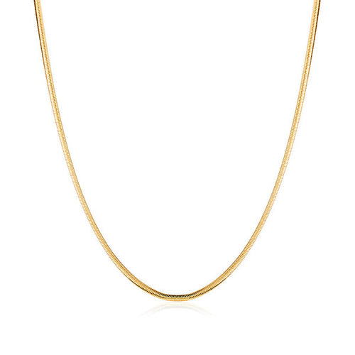 AirbnbGold 14K Glossy 2mm Snake Chain Necklace IRN40650