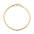 AirbnbGold 14K Glam 1.8mm Twist Italian Chain Bracelet IRB40656