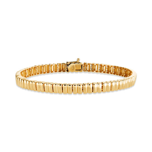 AirbnbGold 14K Braided FullBand Vertical Bracelet IGB40674