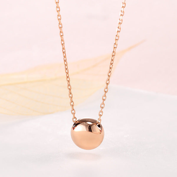 B&B Gold 18K Tearing Goldball Chain Necklace JNN40947