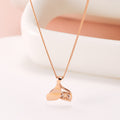 B&B Gold 18K Chunky Whale Tail Champagne Chain Necklace JNN40954