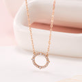 B&B Gold 14K Circle Cubic Lisse Chain Necklace JNN40950