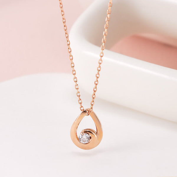 AirbnbGold 14K Wave Water Diamond Chain Necklace JNN40952