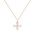 B&B Gold 18K Bluume Floral Essence Cubic Chain Necklace MNN41027