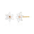 14K Blueume Flower Shoe Charm Pair PNE41004