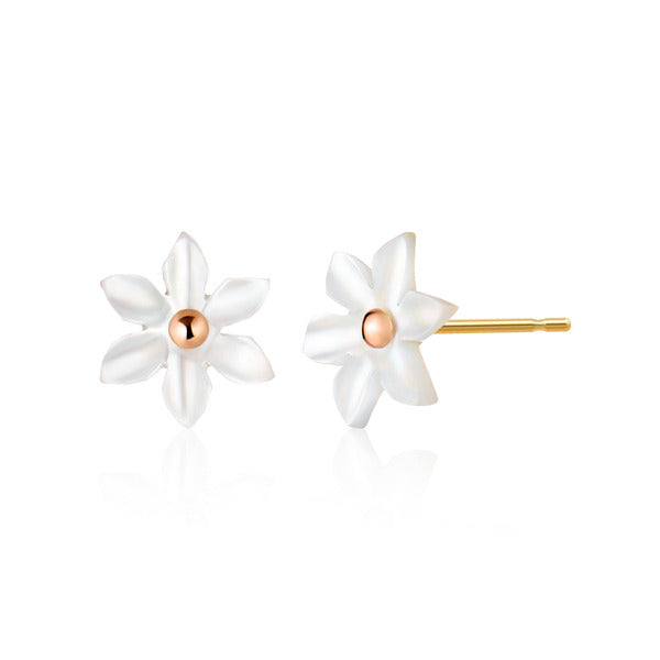 14K Blueume Flower Shoe Charm Pair PNE41004
