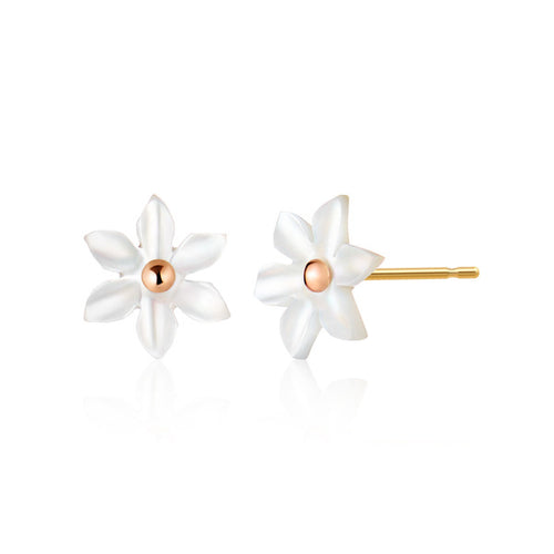 14K Blueume Flower Shoe Charm Pair PNE41004