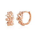 BnbGold 14K Blue Diamond Flower Daisy Cubic Touch Earrings Pair MNE41014