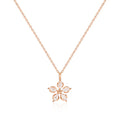B&B Gold 14K Bloom Eden Glow Cubic Chain Necklace MNN41019