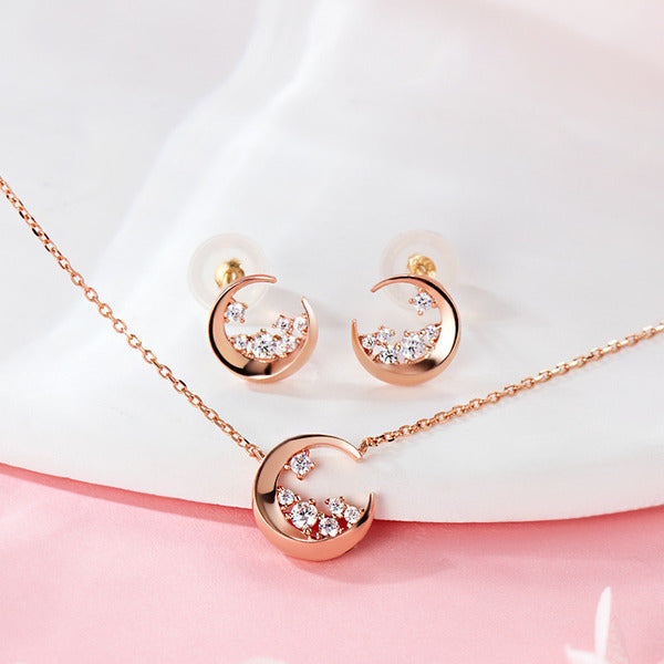 BnbGold 14K Bloom Flower Cubic Jewelry Set MNC40759