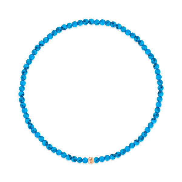 AirbnbGold 14K Petite Cutting Ball Turquoise Wish Bracelet CHB41121