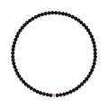 bnb gold 14k petite cutting ball black spinel wish bracelet CHB41120