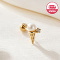 AirbnbGold SameDayShipping 14K SummerCoolIceCream Piercing One-Side JAE41830