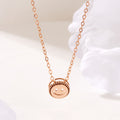BnbGold 14K Round Smile Roulette Chain Necklace SNN41892
