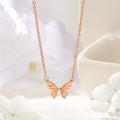 BnbGold 14K Butterfly Cutting Chain Necklace JNN41911