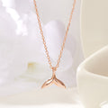 AirbnbGold 14K Volume Whale Tail Chain Necklace JNN41912