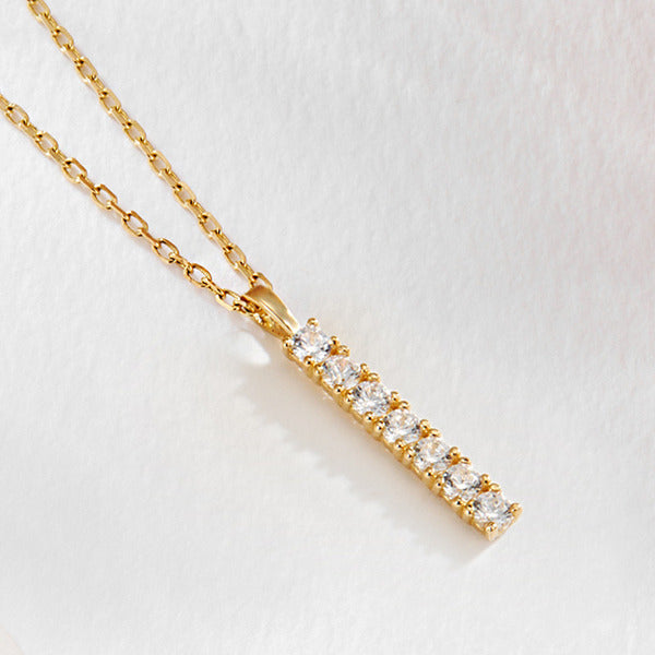 AirbnbGold 14K Mini Cubic Stick Pendant L JAP41849