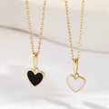 AirbnbGold 14K Love Heart Enamel Pendant JAP41854