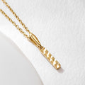AirbnbGold 14K Gold Cut Stick Pendant JAP41864