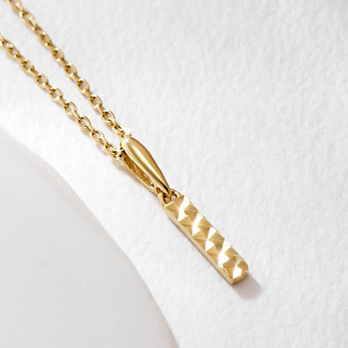 AirbnbGold 14K Gold Cut Stick Pendant JAP41864