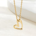 AirbnbGold 14K Flutter Cubic Heart Pendant JAP41871