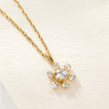 BnBGold 14K Snow Flower Cubic Pendant JAP41875